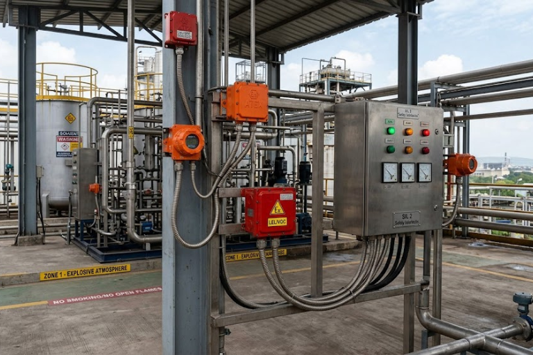 Chemical Plant Explosion-Proof Safety Monitoring System Case Study Pune Maharashtra
