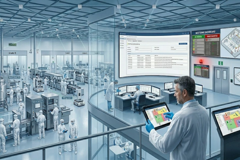 Pharmaceutical Industry RTLS Personnel Safety - GMP Zone Access Worker Tracking