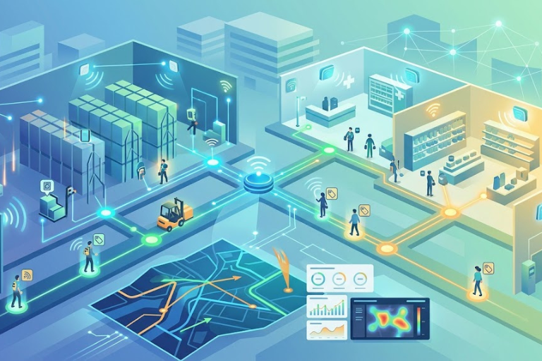 Industrial RTLS Real-Time Asset Employee Tracking System Pune India