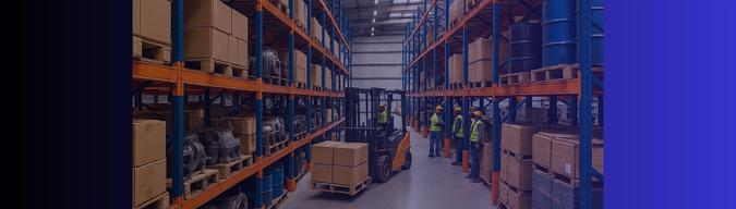 Heavy Duty Industrial Racks in Warehouse