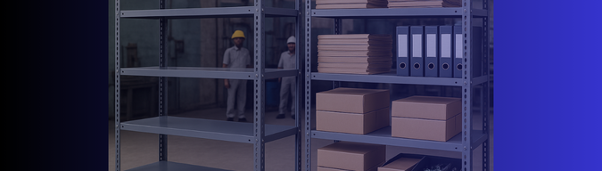 Slotted Angle Racks in Warehouse